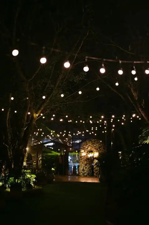 Varal de luzes no casamento: como usar e onde fica mais&nbsp;bonito